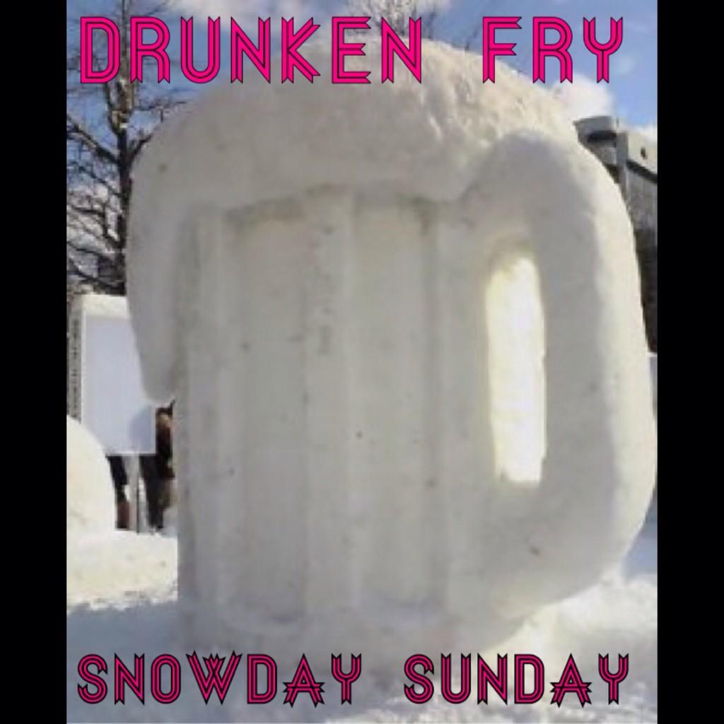 DrunkenFry's tweet photo. Snowday Sunday! Come warm up! #coldbeerwarmbar http://t.co/qy8MfQxNZe