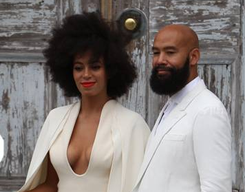 PerezHilton's tweet photo. RT See @solangeknowles &amp; Alan Ferguson Ride Bicycles To The Church For Their Wedding! http://t.co/25nXviEUq0 http://t.co/Bq1g4EPTQ4