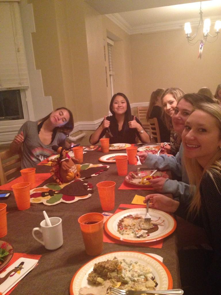 Never too early for Thanksgiving dinner at the Tau!! #ThankfulForMamaP