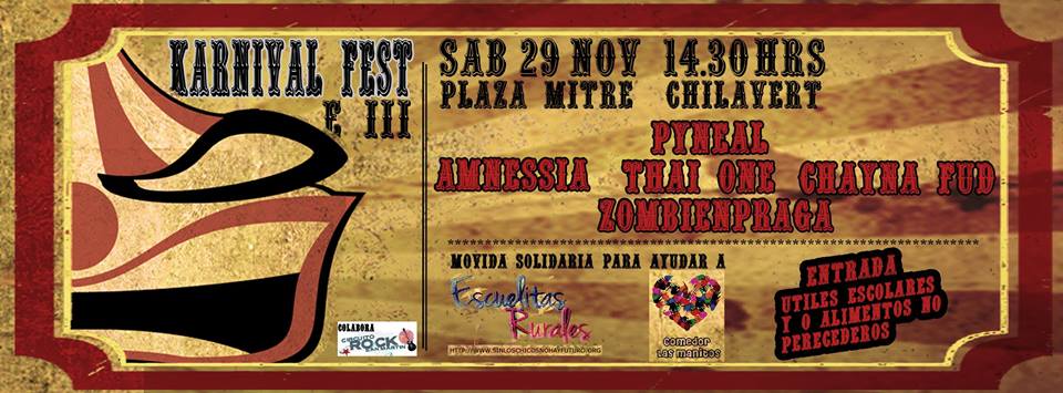 karnivalfest's tweet photo. Karnival Fest - EPISODIO III - SOLIDARIO
@Carajoweb @Vorterix @Vorterix_uno @hellsnoise @RadioAtomika @CulturarUnder http://t.co/hHj4L4Ig93