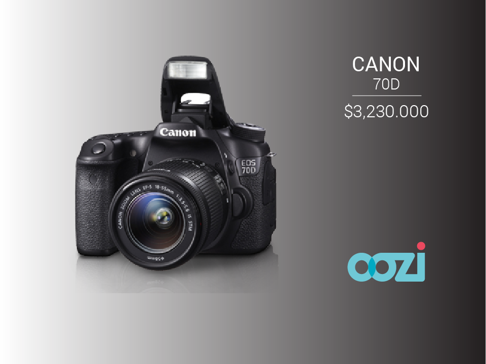 TiendaOozi's tweet image. Canon 70D, las mejores cámaras profesionales al mejor precio. oozi.co #Oozi