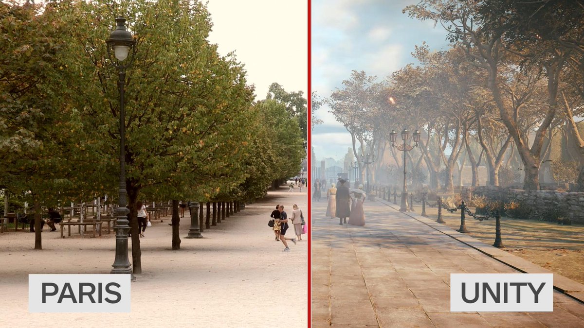 IGN's tweet image. Real Life Paris vs Unity&apos;s Paris go.ign.com/fH4gKe3