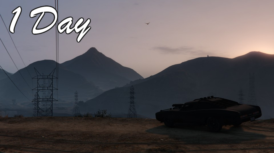 RockstarGTAV's tweet photo. 1 DAY #GTAV #PS4 #XBOXONE http://t.co/3iQ5g4V9LX