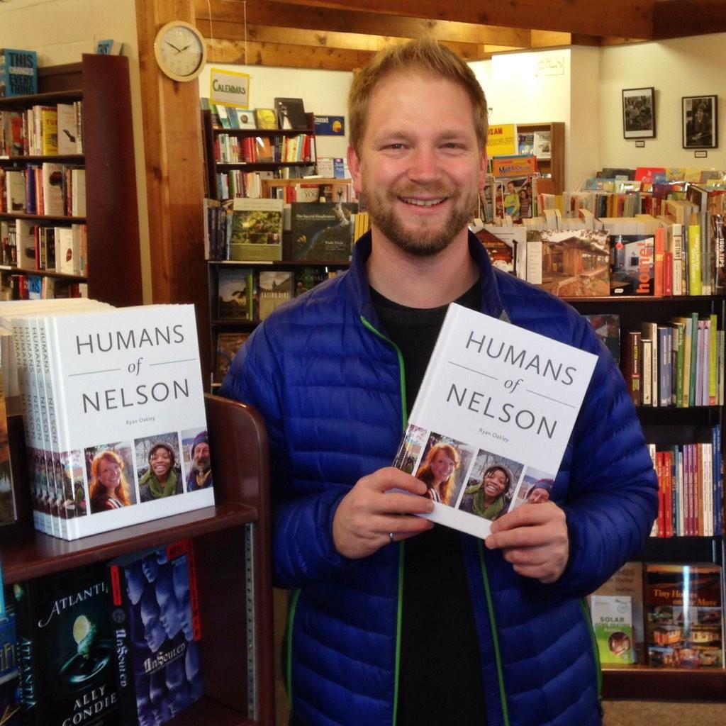 Otter_Books_Inc's tweet photo. New in stock: Humans of Nelson by Ryan Oakley. It's gorgeous!! @NelsonBC #HumansofNelson  @photosontheside http://t.co/svwHUPUQ6k