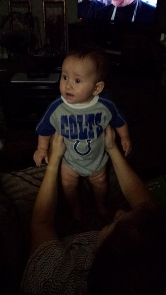 RicherMegan's tweet photo. Put me in coach! #GameDay #SundayNightFootball #ColtsNation http://t.co/beqjUslYXG