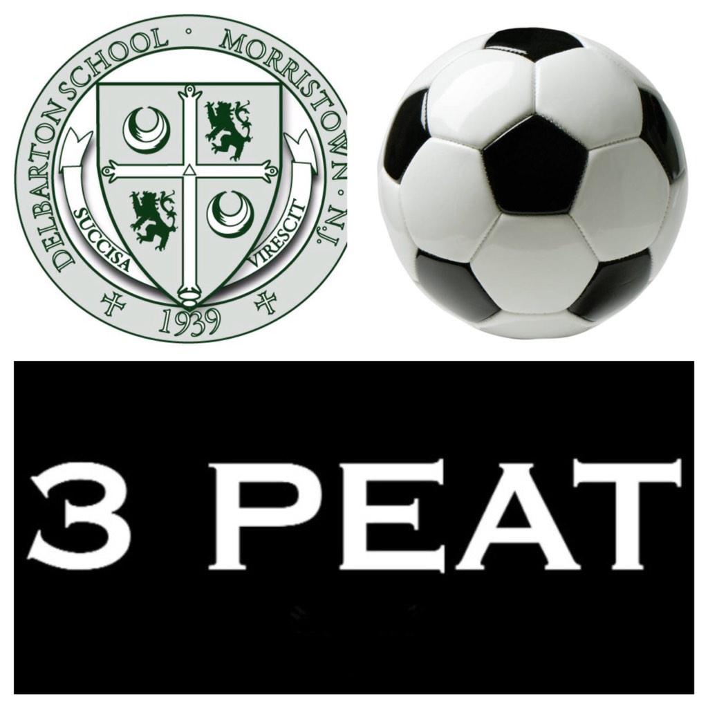 DelbartonSports's tweet photo. State Champions!  Delbarton 3, Notre Dame 0 to win the NJSIAA Non-Public A  state crown for third straight year. http://t.co/daU7Le8HFj