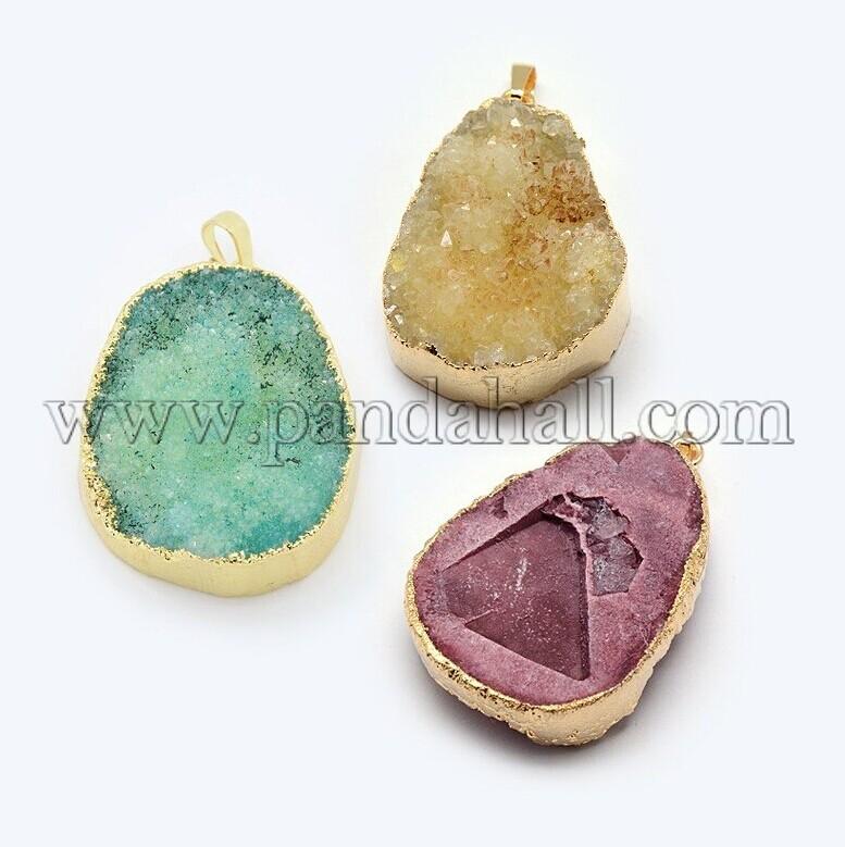 PandaHall's tweet photo. #Naturalagate Pendants, #Drusy #Agate. Perfect for making beaded necklace! Like them?http://t.co/2W5Jf6CuUR http://t.co/pw3QV7erlU