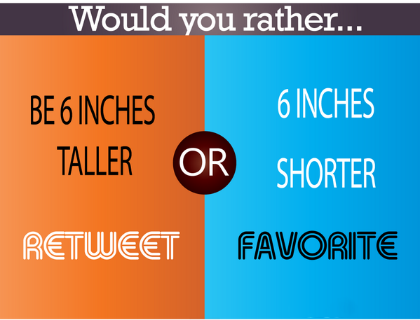 ChoicesYouHave's tweet photo. Taller or Shorter? http://t.co/0a6O0SAkjO