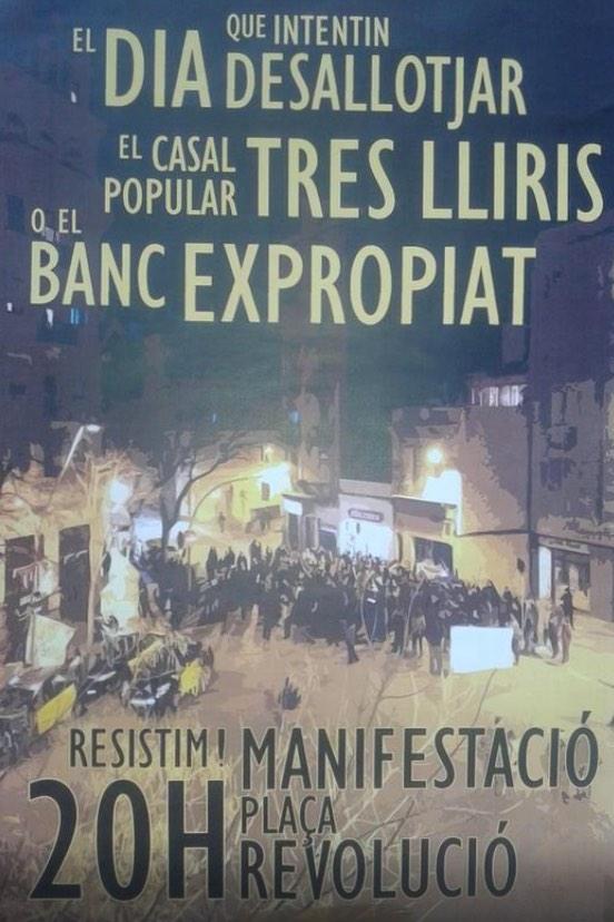 Banc_Expropiat's tweet photo. #BonDia, un altre matí que el @Banc_Expropiat no ha sigut desallotjat...#NoMarxem... #defensemelbancexpropiat http://t.co/QIsIBQF35B