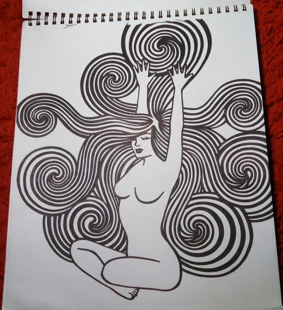 DoomTurtle_42's tweet photo. Phase 1 complete.  #art #precolor #pinup #yoga #zen #doomturtle #ink http://t.co/2FILfXWBhx