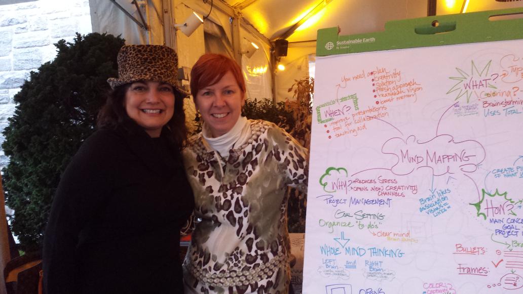 Evans_Media's tweet photo. "Mind Mapping" with Denise DiGrigoli & her new book, My Daily Drive at Southport Congregational #personalroadmap http://t.co/pXe6hU60d3