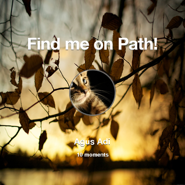 agusadi97's tweet photo. Find me on #Path now! Go to: http://t.co/PE4zgVAryz! #thepersonalnetwork http://t.co/NoBPwyn8zO