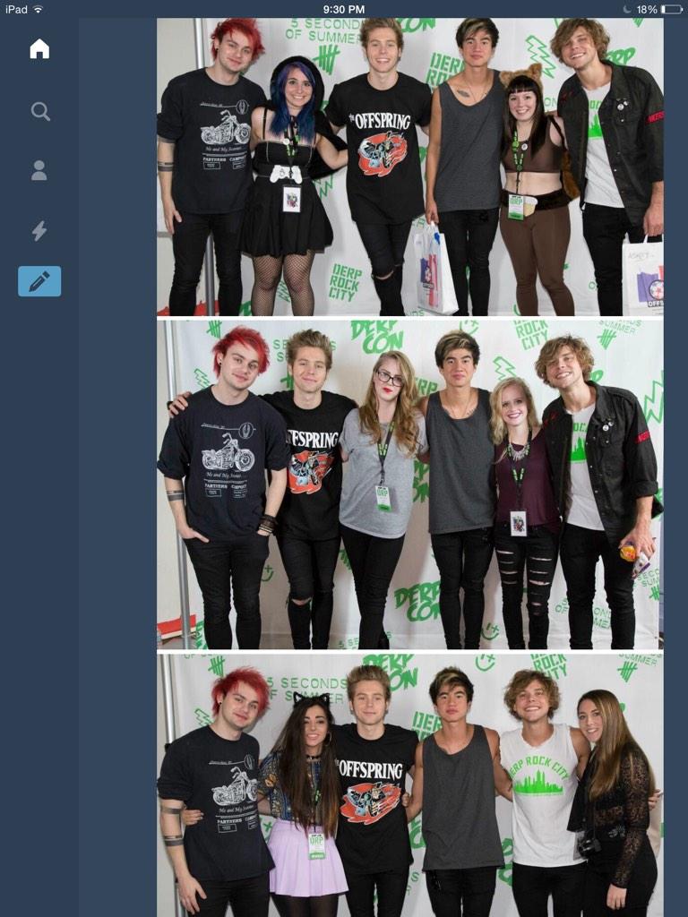 the_5sos_update's tweet photo. the boys with some fans at derpcon
#5SOSDEPRCON http://t.co/BptA4Ow3Ot