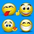 I highly recommend this free app to you (A very powerful emoji app for chatting):