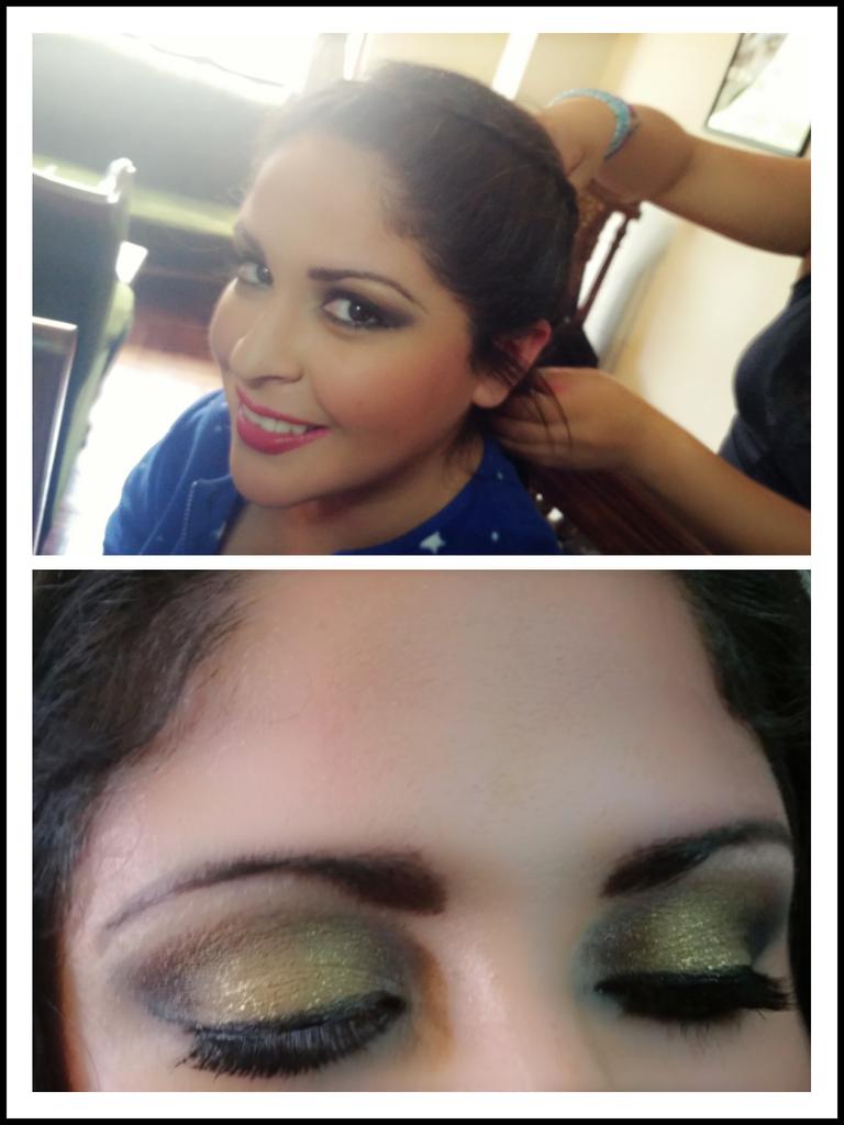 tuglam's tweet photo. Preciosa caranina con un maquillaje en tomos dorados marrones http://t.co/odJpWyebrI
