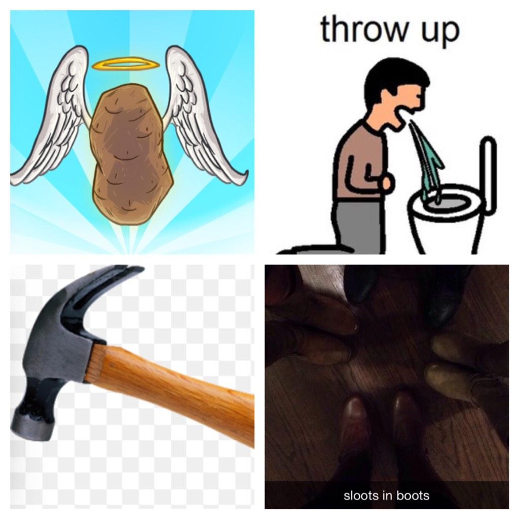 Srgsprobs's tweet photo. SRGS starter pack #holypotatoes http://t.co/BtlO923iV5