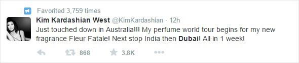 To all you #Kardashian fans out there, #MrsWest is set to #visit #Dubai to promote her new fragrance! #KimKardashian