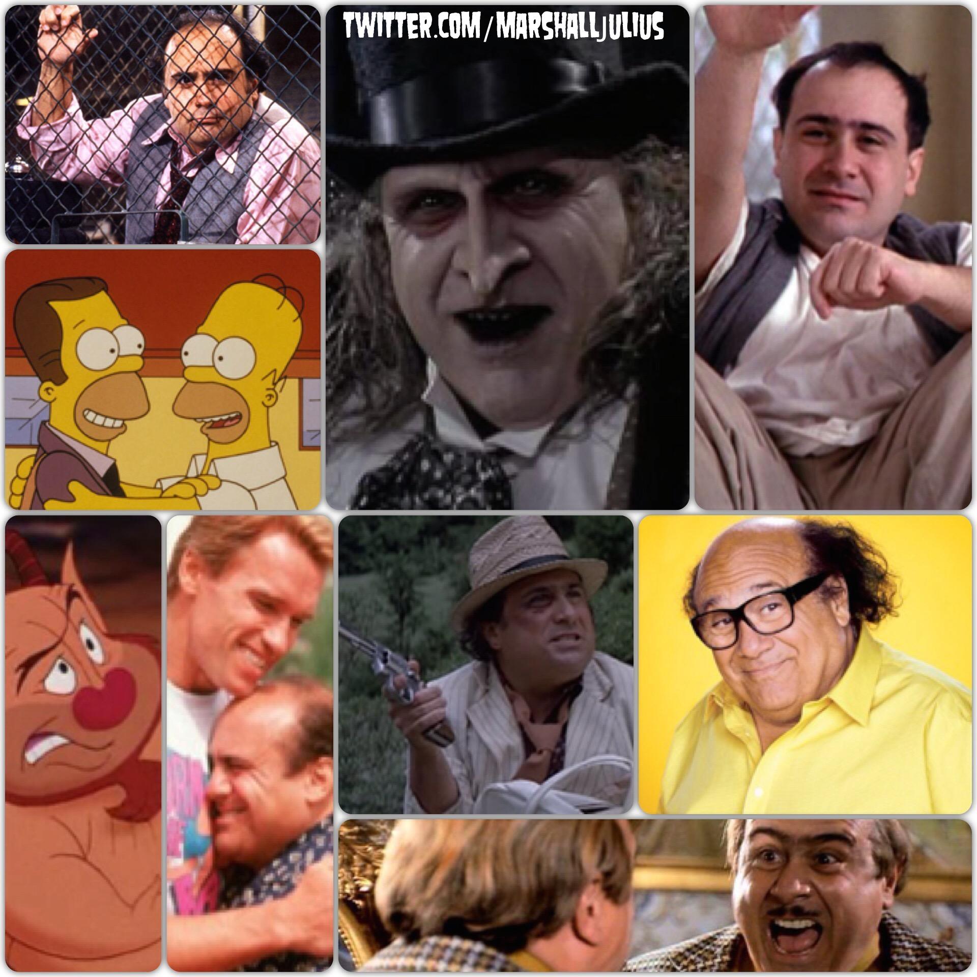 "Its fun to be on the edge. You do your best work when you take chances." Happy 70th Birthday, Danny DeVito! 