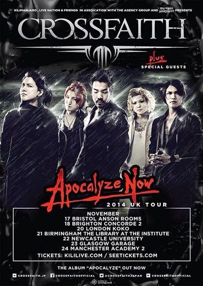 CrossfaithJapan's tweet photo. UK! Time to kick off #APOCALYZENOW tour! Who's coming to see us in Bristol tonight? http://t.co/9eRskoXRy6