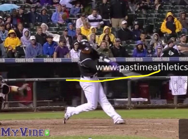 Swing on plane for more power-max transfer of energy bat to ball &amp; higher BA- larger margin of error <a href="/CoachMyVideo/">CoachMyVideo App</a>