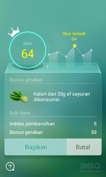 I burned 33g of vege. in calories on my phone using #360Security shake ‘n cleanup!goo.gl/xvtGvD