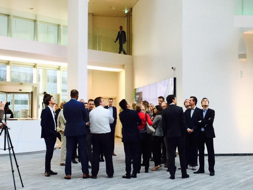 First group of employees on tour in THE EDGE!