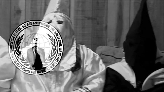 RT_com's tweet photo. #OpKKK: Anonymous hacks KKK websites, Twitter over #Ferguson threats http://t.co/ncrvF9qAeZ http://t.co/zYyzNNwtgS