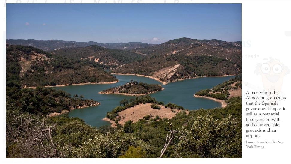 algeciras's tweet photo. “@mberzosa: Andalucía. La Almoraima. En portada del International New York Times http://t.co/nqapi5S9Ix @nytimes http://t.co/RzDzYYlAxd”