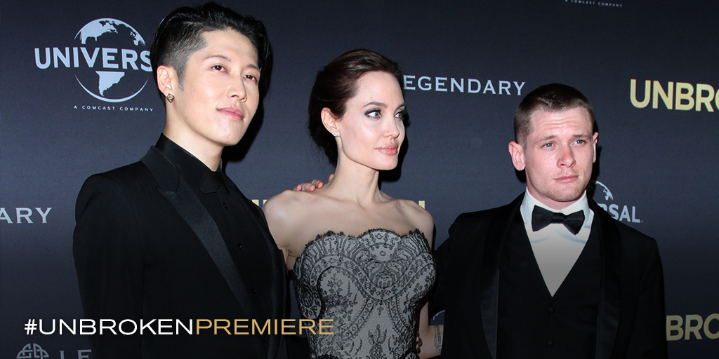 Universal Pictures Leading Cast Members Jacko C Miyavi Official With The Director Angelinajolie Ready For The Unbrokenpremiere Http T Co Irlbqzxsmc