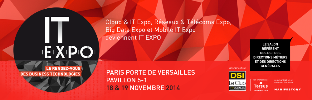 SalonBigData's tweet photo. Salon IT Expo J-1!Gagnez du temps en demandant votre badge d'accès aujourd'hui : http://t.co/exwZJIoFrZ  #salonitexpo http://t.co/8NNiYJDlh9