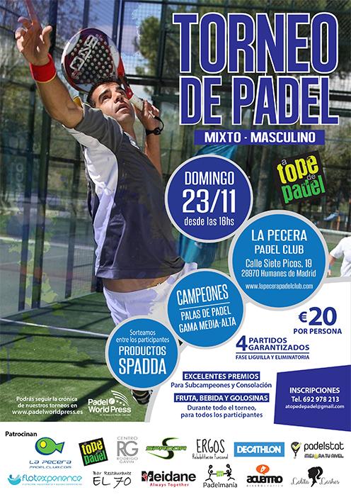 torneospadel's tweet photo. Torneo Masculino &amp; Mixto @ATopeDePadel en @LaPeceraPADEL en Humanes de Madrid, #Madrid http://t.co/8u0PVOxZkA http://t.co/v1iqkl330P