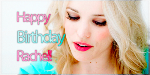 Wszystkiego najlepszego Rachel! 
Happy birthday Rachel McAdams! :) 