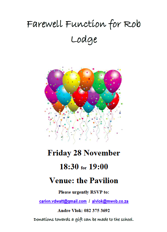 Knapp-Fisher House old boys: please see the attached invitation to Rob Lodge’s Knapp-Fisher farewell @thegreyandblue