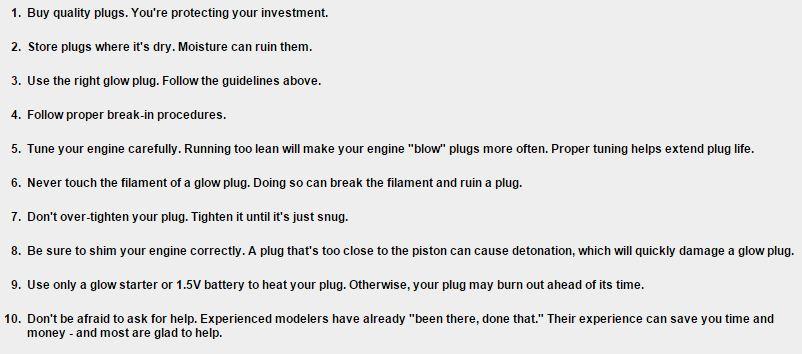 OSEngines's tweet photo. Here some tips on Glow Plugs! http://t.co/hHVkfGlDYu
