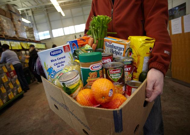 Out of the 3.9 million that who don't have sufficient access to food only 900,000 visit food banks a month.