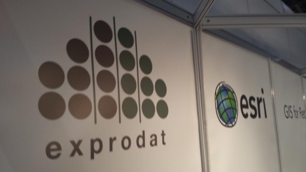 QuarryAli's tweet photo. The @exprodat @EsriPetroleum stand all setup and ready for #PETEX2014 http://t.co/2C1kfUbNxE