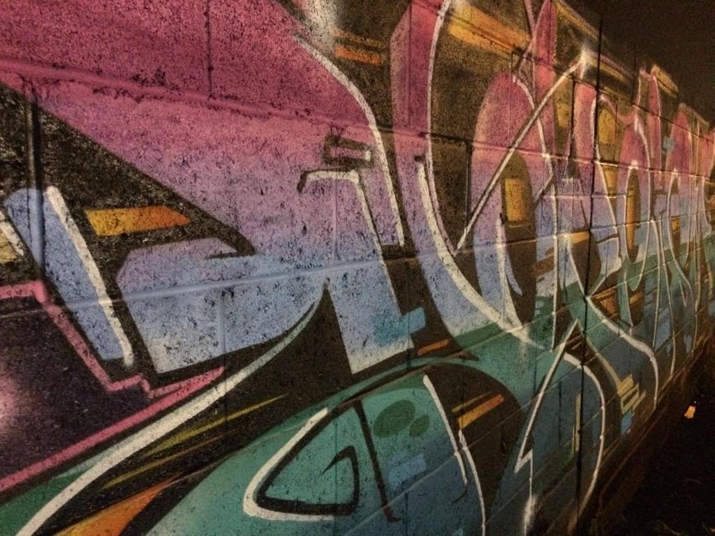 coalgallery's tweet photo. Great #graffiti - #Art outside @SpitnSawdust . Enjoyed last night #skate session fantastic fun. #skateboarding http://t.co/OryukIkf8x
