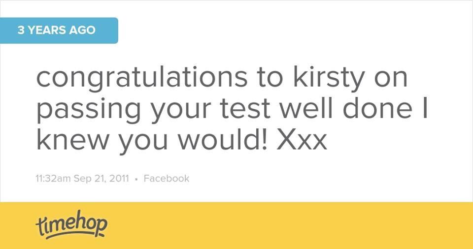 Kirsty passed 3 years ago #newham #drivingInstructor #pass #professional
