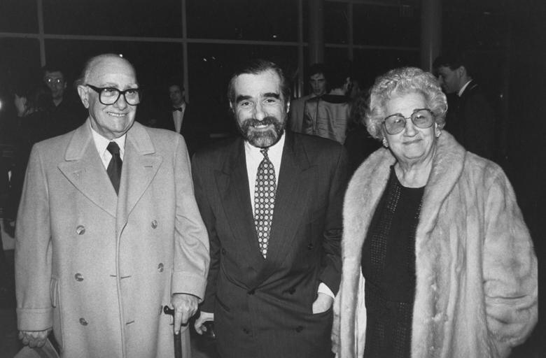 Happy 72nd birthday to Martin Scorsese, pictured here with his parents at the Goodfellas premiere in 1990. 
