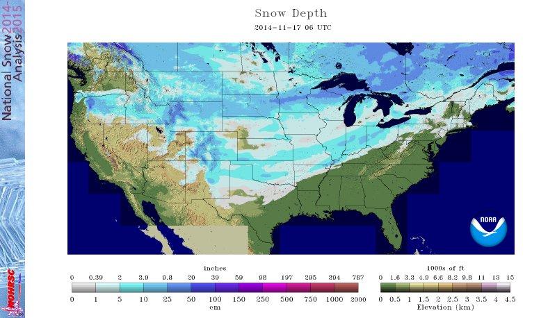 US snow cover now just shy of 50% (48.2%) with it coming down hard from TN to New Eng this am. <a href="/spann/">James Spann</a> <a href="/JimCantore/">Jim Cantore</a>