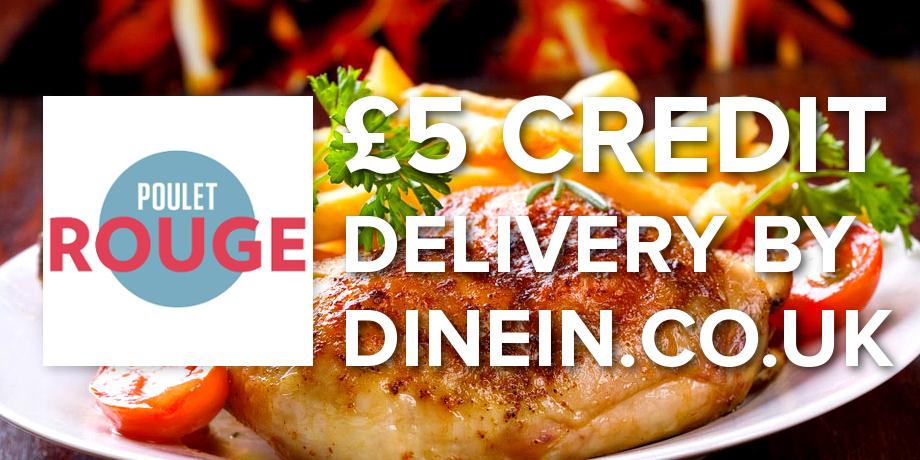 MyDeliveryCab's tweet photo. Follow @DineInNow and retweet this to get £5 off your @PouletRougeUK delivery by http://t.co/uNnqpCl3oJ! http://t.co/Z4wkGxsxUY
