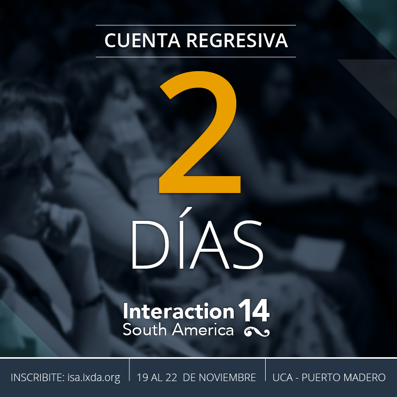 ISA14BA's tweet photo. Sólo dos días para #ISA14BA #ISA14 ¡Los estamos esperando! http://t.co/bk5bR1dhcw