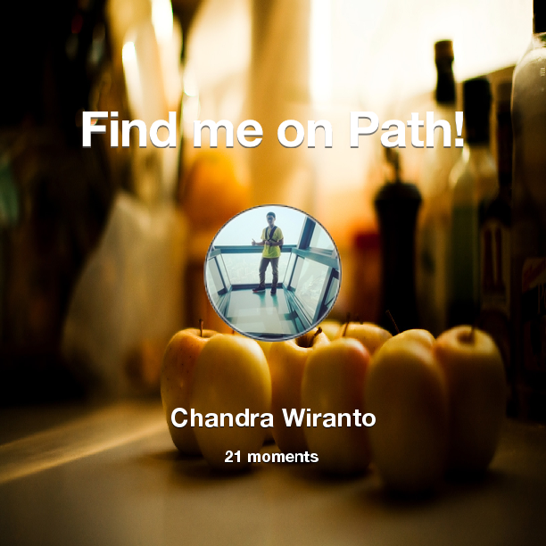 ChandraW98's tweet photo. I've shared 21 memories with my friends on #Path - see them now at http://t.co/23cpEZPpYP! #thepersonalnetwork http://t.co/8b6PTDnco6