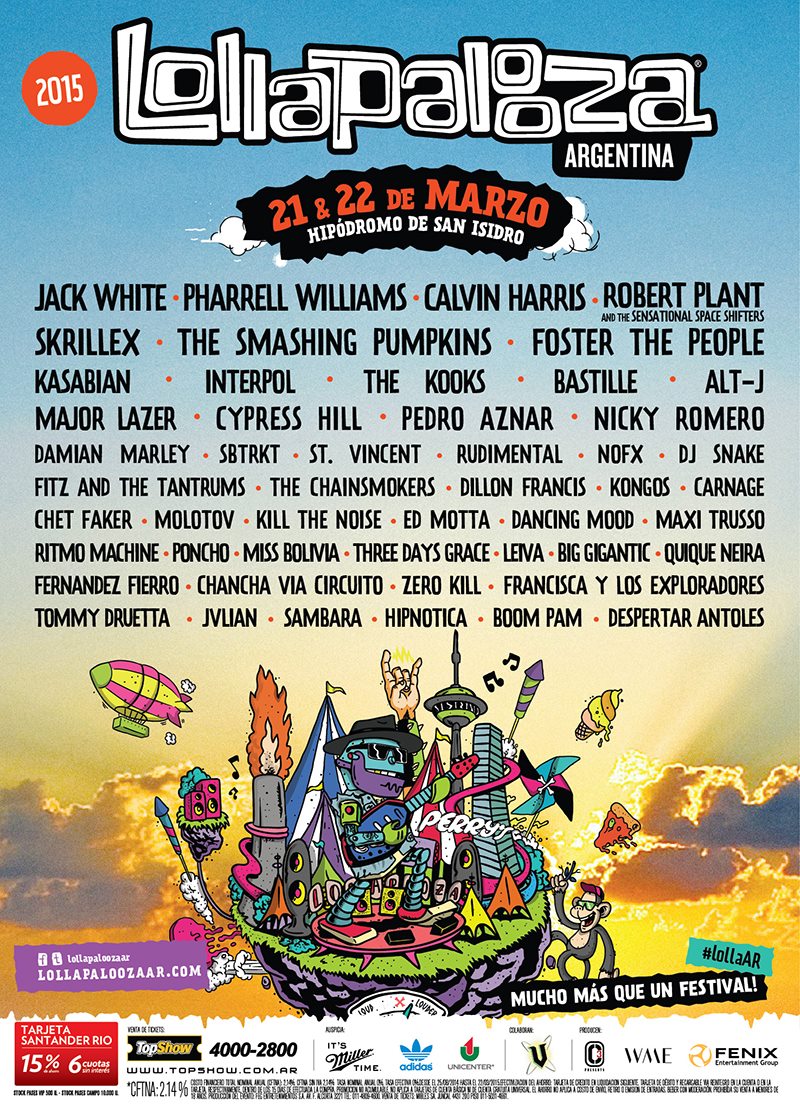 Ayer salió el lineup para el <a href="/lollapaloozaar/">Lollapalooza Argentina</a> ¿Qué les parece?