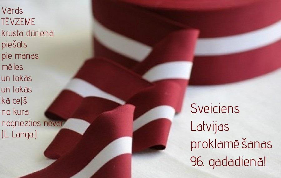 Tā kā rīt ir valsts svētki, mūsu kārtējā sēde nenotiks. Priecīgu un jaukus Jums svētkus!