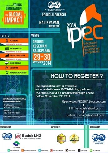 spe_sttmigasID's tweet photo. Ayo guyss.. Buruan daftar &amp; gabung bersama kami di #IPEC2014 and Get more Benefits :)
cc : @SPESC_STTMIGAS http://t.co/j6ckzHX8d3