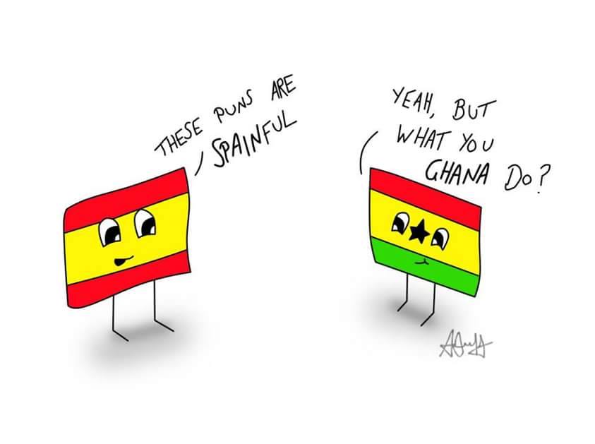 punfound's tweet image. This is spainful. #pun