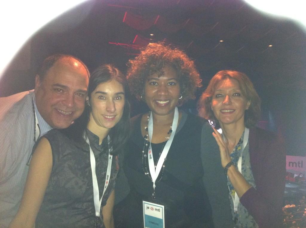 josettegarraud's tweet photo. Une partie de l'équipe de @cdec_ahuntsic en direct de #jevoismtl Ns serons impliqués aux ateliers &amp; dans la zone lab http://t.co/9VNHNBYoAh