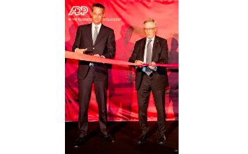 ADP's tweet photo. [NEWS] ADP’s Leon Vergnes, Mayor @xaviertrias open new sustainable hub of #ADPinBarcelona http://t.co/J9x03eKN8c #HCM http://t.co/JuXvHsu7Rh