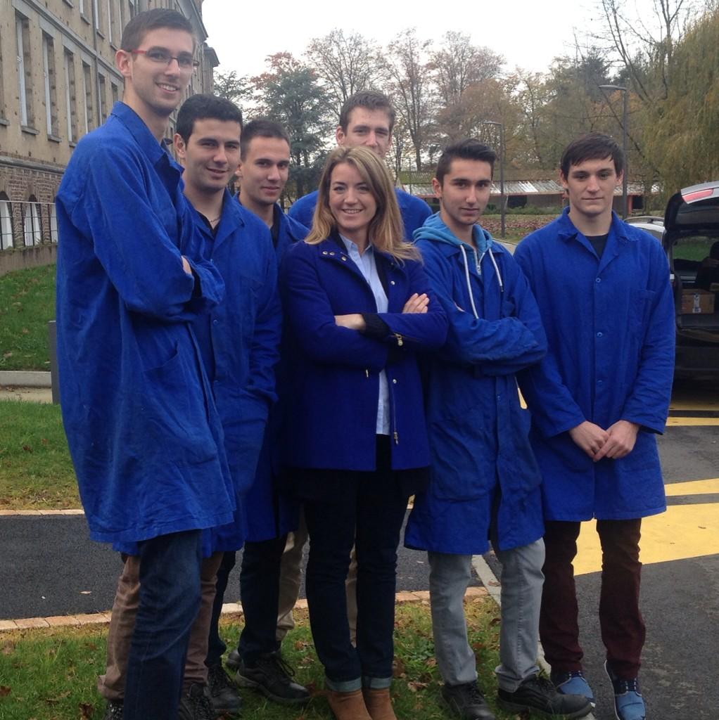 DownToEarth's tweet photo. Spot our reporter Marina among the team behind the #polyjoule #hydrogen car #shell #eco #challenge http://t.co/3SK5uVzzjW